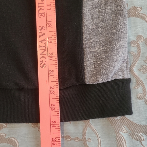 Victoria's Secret PINK Black Gray White Full Zip Hoodie Women Size Large - Picture 10 of 10